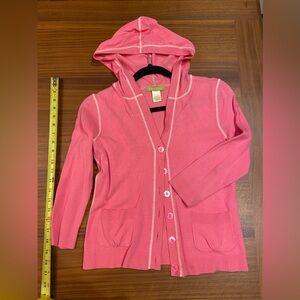 Pink cardigan hoodie sweater Sigrid Olsen